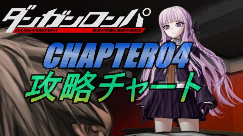 【ダンガンロンパ 希望の学園と絶望の高校生】ストーリー攻略チャート CHAPTER04 