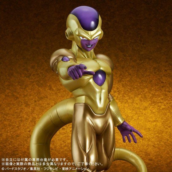 “Dragon Ball Super” Golden Frieza is now a big size soft vinyl with a total height of about 38 cm! The purple parts of the head and chest are reproduced with clear parts 